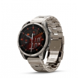 Garmin fenix 8 47mm AMOLED Sapphire, titanium, titanium f�m sz�jjal + grafitsz�rke szilikon sz�jjal